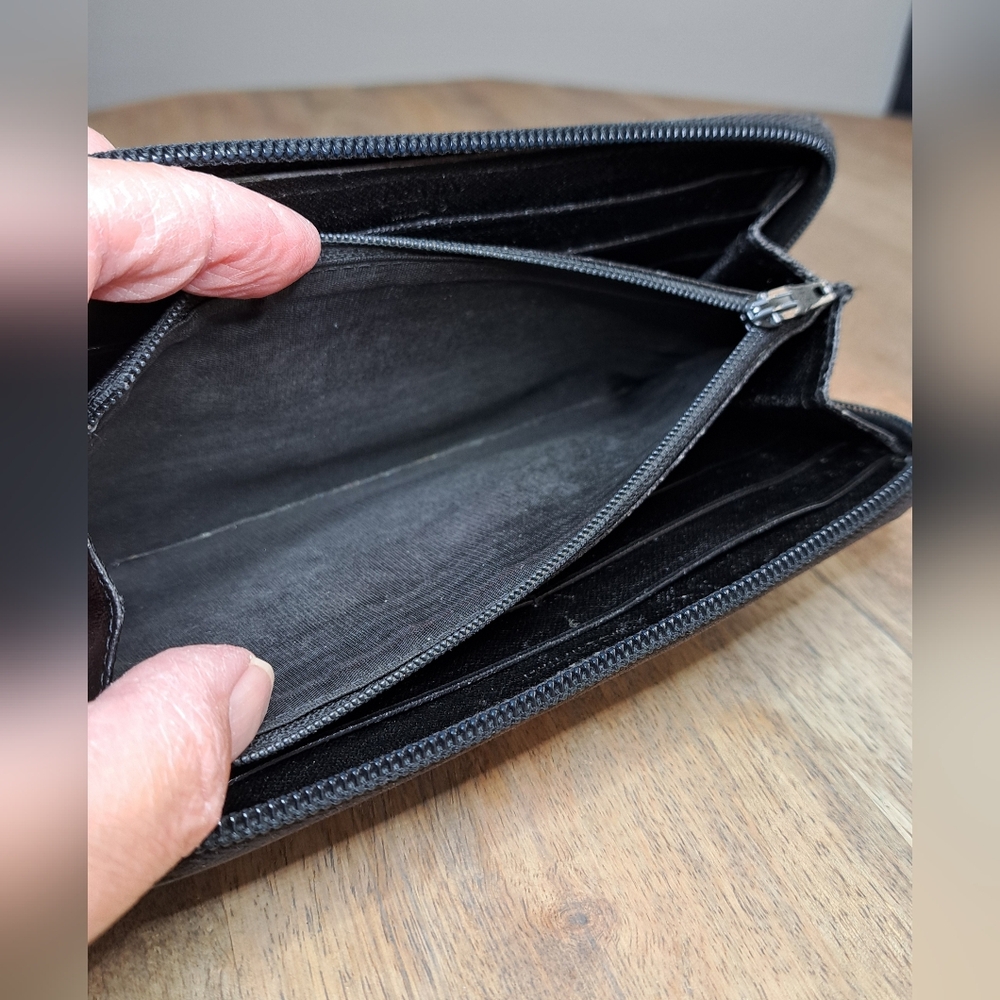 Prada Black Saffiano Leather Zip-Around Wallet - Picture 15 of 16